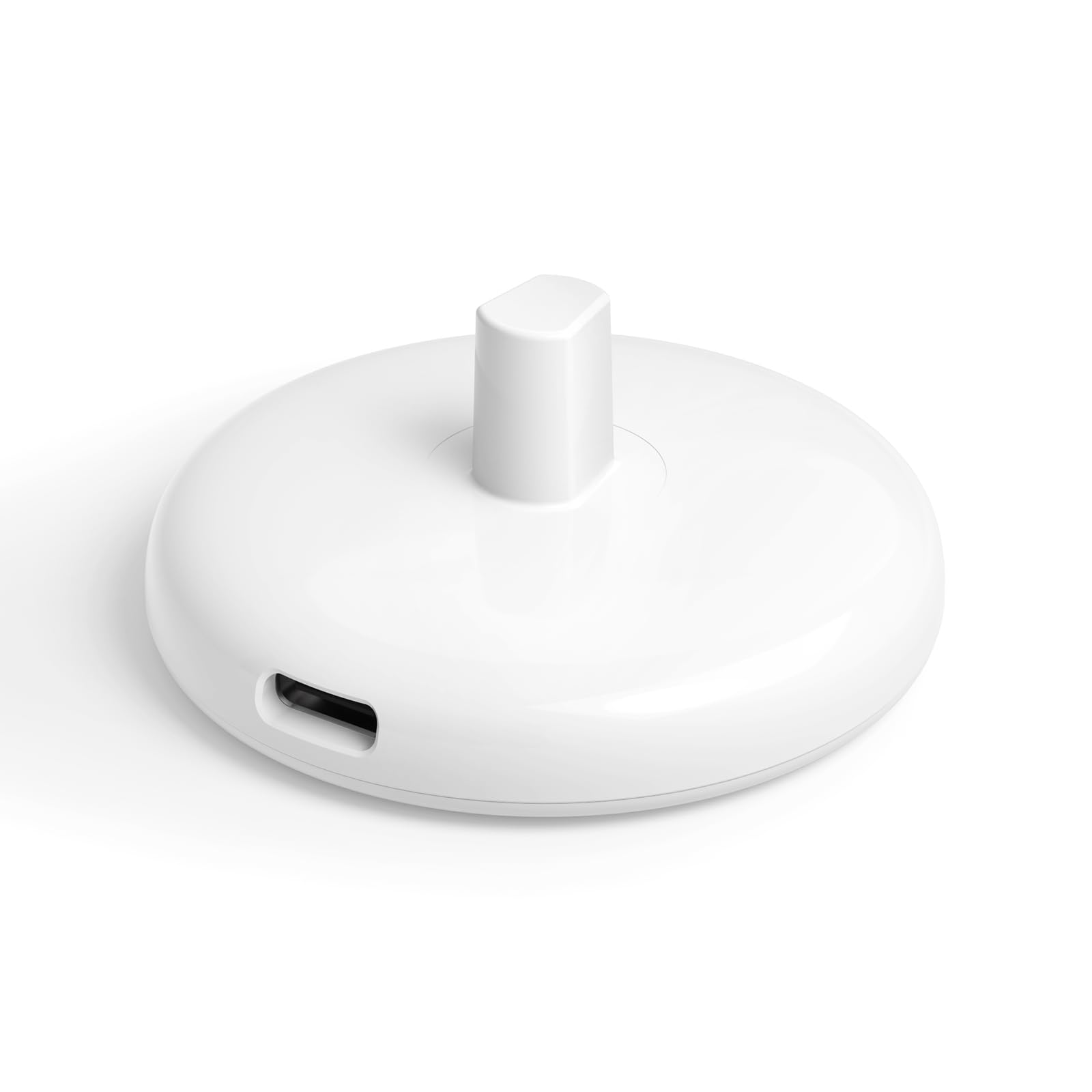 Photo 1 of Mini Travel Charger for Electric Toothbrush Compatible with Oral B Pro/iO/D, Inductive Replacement Slim Portable Charger Base-Type C(White)