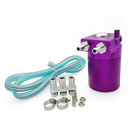 Heinmo Cylinder Car Oil Catch Can Reservoir Tank 5 Color (Purple) - Thumbnail 7