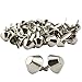 TinaWood 100PCS 15mm Plate Bottom Stud Bag Feet/Silver Cone Studs Purse Feet Spike Nailheads Brad leathercraft Findings (100PCS 15mm)