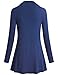 Miusey Long Sweatshirts for Women, Juniors Lightweight Long Sleeve Pullover Shirt Top Xl Dark Blue