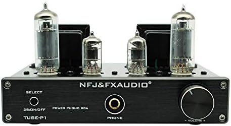 JUNERAIN FX-Audio TUBE-P1 HIFI MCU Classic A Power Headphone Amplifier (Black EU)