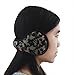 Mraw Woolen Yarn Black Camouflage Pattern Foldable/Adjustable Wrap around Earmuffs