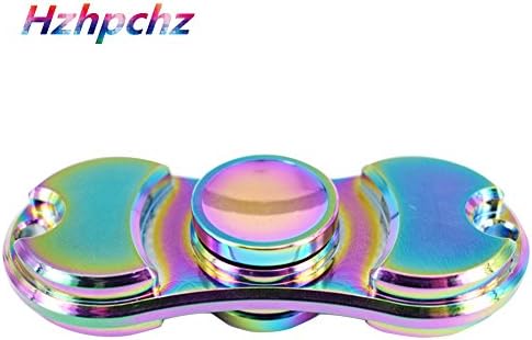 Hzhpchz FINGER SPINNER Relieve Stress High Speed Focus Toy Rainbow Color 2 Sides Fidget Spinner Toy for Killing Time