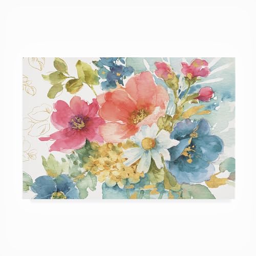 Trademark Fine Art Outdoor Canvas Art - Lisa Audit 'My Garden Bouquet I' Wall A…