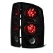VIPMOTOZ Altezza Euro Style Tail Light Lamp For 2002-2006 Dodge RAM 1500 2500 3500 - Matte Black Housing, Smoke Lens, Driver and Passenger Side