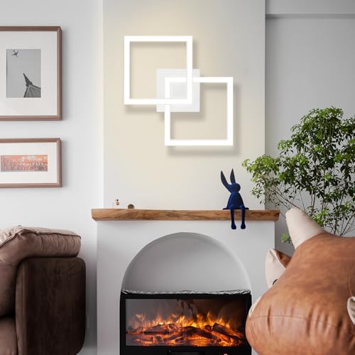 Homefire LED Ceiling Light Kitchen - Modern Kitchen Light 24W 4000K Ceiling Light Living Room Design Lamp Hallway Neutral Bedroom Ceiling Lighting White Children's Bedroom