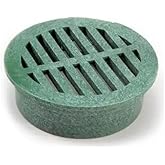 Rocky Mountain Goods 4” Plastic Round Drainage Grate Cover Green - Fits 4” Pipes - Prevents Debris - Ideal for Lawns, Patios,
