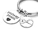 Top Plaza Set of 2 You're My Person Pinky Promise Antique Silver Alloy Key Chain Key Ring Valentines Gift