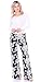 Popana Damask Palazzo Pants - Made In USA, Black, X-Large