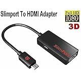 Paddsun Slimport to Hdmi HDTV Adapter Cable - Connect Any Mydp Enabled Mobile Devices to Any 1080p, 3d, 3k Hdtv