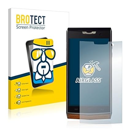 BROTECT AirGlass Premium Glasfolie für Doogee T3 (extrahart, ultradünn, hochtranzparent, Anti-Fingerprint, flexibel)