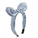Carede Wired bow Headband With Polka Dot Style and Stripe Pattern Bowknot Plastic Headband for Women and Girls