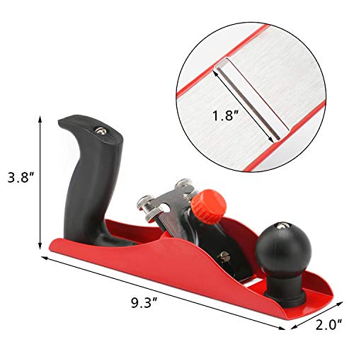 Wood Bench Planer, EnPoint Adjustable Hand Plane for Woodworking, Wood Planer with 2 inch Edged Blade & 9-1/3 inch Flat Base Cast for DIY Making/Smoothing Table Chair Leg Surface, Gift for Carpenter - Thumbnail 4