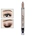 Frcolor Cream Eyeliner Eye shadow Pencil Lying Silkworm Big Smokey Eyes Shimmer Makeup Glitter Eye Liner Pen (Brown)