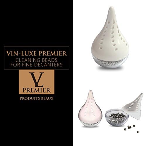 White Multipurpose Cleaning Beads - Wine Decanter - Easy To Use &amp; Results Driven Glass Cleaner