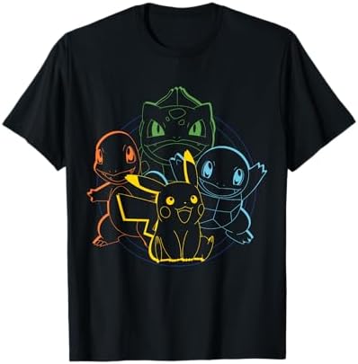 Amazon.com: Pokemon Adult Unisex Black Grid T-Shirt : Clothing