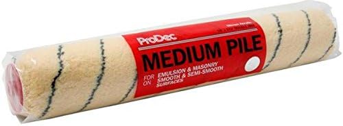 ProDec 15 inch x 1.75" Medium Pile Woven Trade Professional Double Arm Paint Roller for Fast Coverage Painting with Emulsion and Masonry Paints on Interior and Exterior Walls and Ceilings, 15"