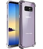 Matone Galaxy Note 8 Case, [Crystal Clear] Slim Protective Scratch Resistant Shock-Absorption Bumper Soft TPU Case Cover for Samsung Galaxy Note 8 2017 Release (Clear)