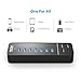 HooToo Powered USB HUB, 9 Ports 60W Data Hubs with 7 USB 3.0 Ports and 2 PowerIQ Chargiong Ports for MacBook,iPad,Surface Pro,iPhone,Flash Drive,Portable HDD and Laptop