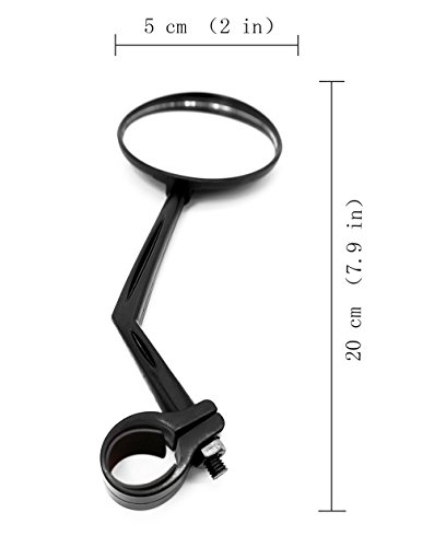 image for Being funny A Pair of Glass Bike Mirrors Cycle Mirrors 360 Rotation Bi