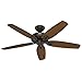 Hunter Indoor / Outdoor Ceiling Fan, with pull chain control - Builder Elite 52 inch, New Bronze, 53292