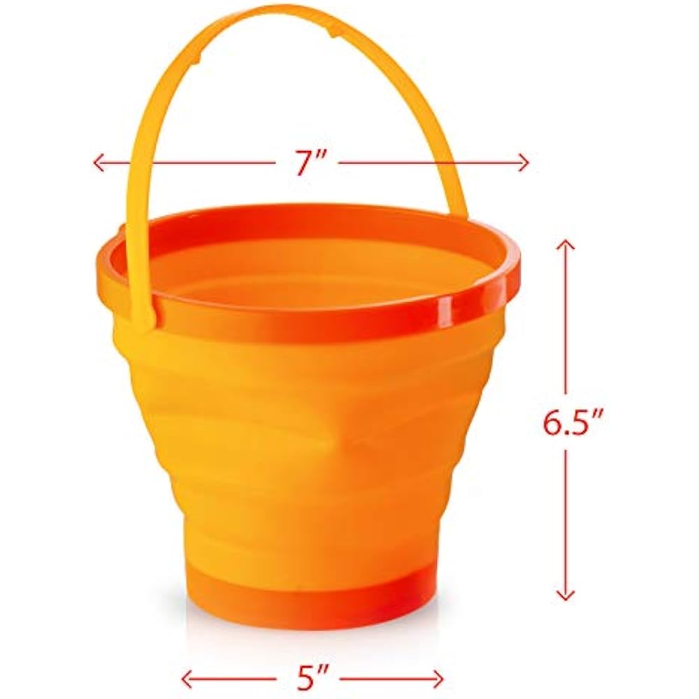 Tool Trays Foldable Pail Bucket Collapsible Buckets Multi Purpose For