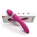 Dual Wand Handheld Massager - 2 Independent Motors, 10 Speed -Therapeutic Muscle Relaxation and Relief for Foot, Back, Shoulders - Waterproof, Cordless, USB Rechargeable, Pink -By O-wOw