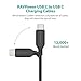 USB Type C Cable, RAVPower USB C to USB C Charger (2 Pack, 3ft and 6ft), Fast Charging Cord for Samsung Galaxy S9 S8+ Note 8, LG G6 G5 V30 V20, Google Pixel, Nintendo Switch and More (Black)