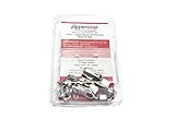 ZipperStop Wholesale - Zipper Repair Kit Solution, YKK Brand 5mm Metal Reversible Style Pulls- 3pcs with Top Stoppers Made in USA in CLAMSHELL BOX W/HANGER (Nickel)