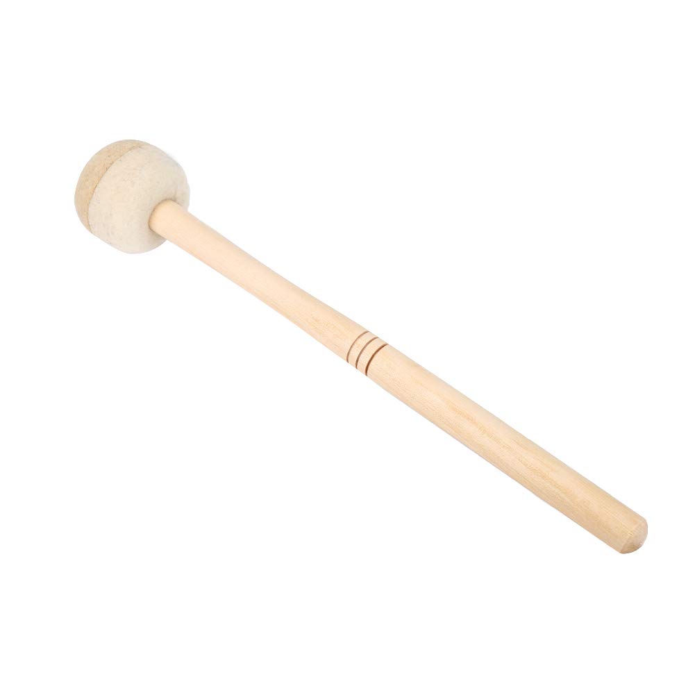 Nikou Drum Mallet - Durable Bass Drum Mallet Stick with Wool Felt Head Percussion Marching Band Accessory