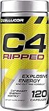 Cellucor C4 Ripped Pre Workout Capsules, Preworkout Supplement for Men & Women with Green Coffee Bean Extract & L Carnitine, 120 Capsules