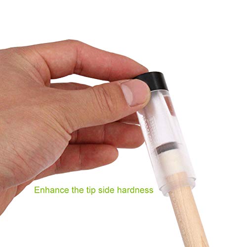 3 in 1 Billiards Pool Cue Tip Repair Tool Accessories File Radian Shape Tip Prick Burnisher - Thumbnail 4