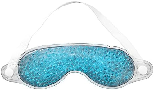 Healthies Gel Bead Eye Mask Soothes Your Dry or Puffy Eyes, Provides Headache Relief and Helps You Sleep Better with Cryotherapy and Hot Therapy Treatment