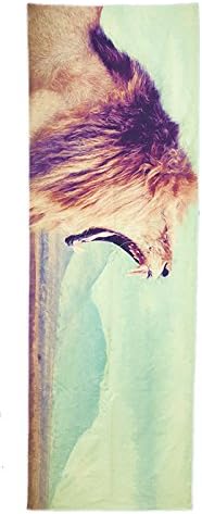 NAVA Yoga "Lion Pose" Yoga Towel-72"x24" Soft Microfiber, Sweat Activated Grip, Ultra Absorbent, Perfect for Hot Yoga