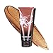 Melanie Mills Hollywood Gleam Body Radiance All In One Makeup, Moisturizer & Glow For Face & Body - Deep Gold, 3.4 fl.oz.