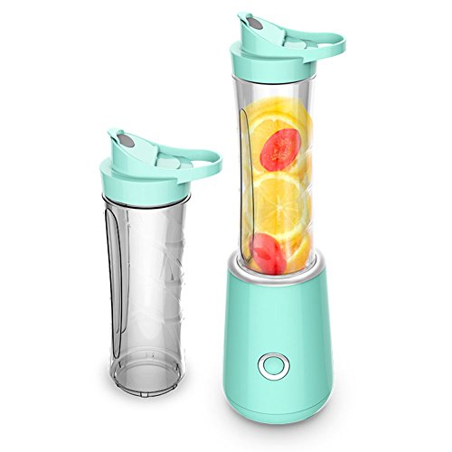 Click Here to See More Images DULPLAY Smoothie maker,Electric fruit smoothie,Personal blender,(22,000 RPM), For shakes smoothies Abs Portable Bpa free 2 sport tritan bottle -green 37x11cm(15x4inch)