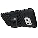 Galaxy S7 Edge Case, CoverON [Atomic Series] Hybrid Armor Cover Tough Protective Hard Kickstand Phone Case for Samsung Galaxy S7 Edge - Black