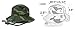 Summer Outdoor Boonie Hunting Fishing Safari Bucket Sun Hat with Adjustable Strap