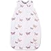 Woolino Merino Wool and Organic Cotton Baby Sleeping Bag - 4 Season Classic Sleep Sack - Two-Way Zipper Sleeping Bag for Baby and Toddler - 0-6 Months - Butterfly