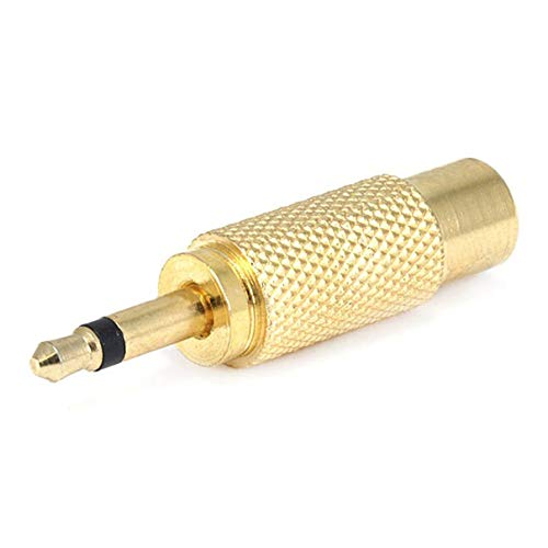 Monoprice Metal 3.5mm Mono Plug to RCA Jack Adaptor - Gold Plated