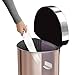 simplehuman 45 Liter / 12 Gallon Stainless Steel Semi-Round Sensor Can, Touchless Automatic Trash Can, Rose Gold Stainless Steel