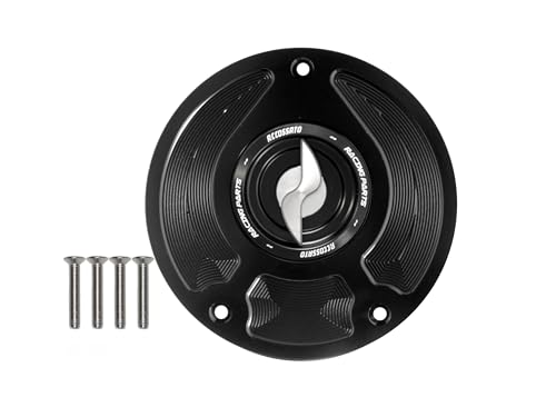 Accossato TapĂłn de gasolina con trinquete plateado para Honda CBR 600 F (600cc) 2001