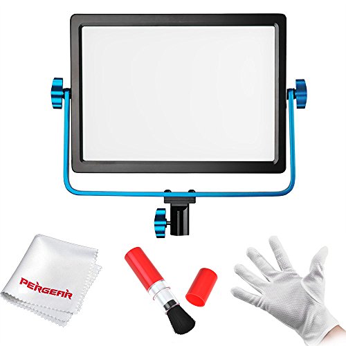 Pergear LED-168D CRI95 5600K Ultra Thin Ultra Soft Dimmable 168 LED Fill Light Panel with AC Power and Pergear Clean Kit for Close-up Shots and Children's Photography