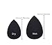 CAETLE®1 Pcs Black Mini Size Water drop Beauty Flawless Makeup Blender Comestic Sponge Puff
