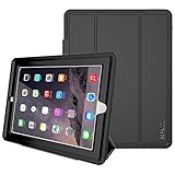 SEYMAC Stock iPad 2/3/4 Case (NOT for iPad 5th6th or iPadMINI), Heavy Duty 3 Layer Case, Drop Proof, Auto Sleep Smart Cover Protective Magnetic PU Leather Stand for iPad 2/3/4 Generation (Black)