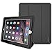 iPad 4th Generation Case, iPad 2/3/4 Case,SEYMAC Stock Shockproof Heavy Duty 3 Layer Case, Drop Proof Auto Sleep Smart Cover Protective Magnetic PU Leather Stand for iPad 4th/3rd/2nd Generation(Black)