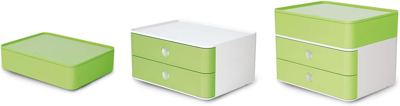 Han 1100-80 SMART-BOX PLUS ALLISON, Drawer with 2 Drawers and Utensil Box, Lime Green - Image 5