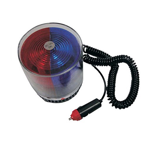 LEDHOLYT 8w Warning Caution Emergency Light Strobe Work Flashing Car Roof Lamp Magnetic Base Red+Blue Light Color DC 12V