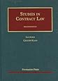 Studies in Contract Law, 8th (University Caseboook)