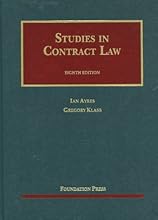 Studies in Contract Law, 8th (University Caseboook)